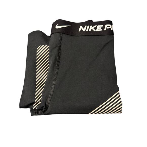Nike Pro Leggings Womens XS Black Gray Running Tight Dri Fit Activewear - Picture 1 of 10